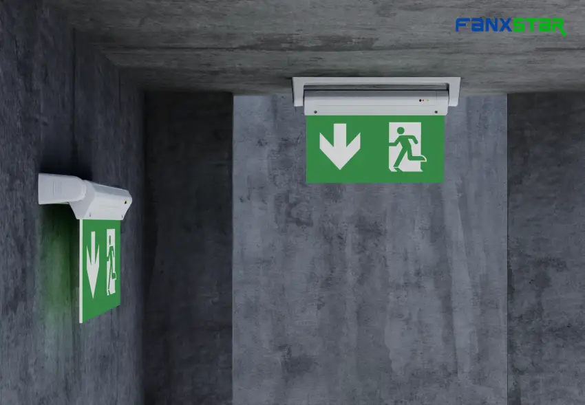 Emergency Exit Lighting Visibility