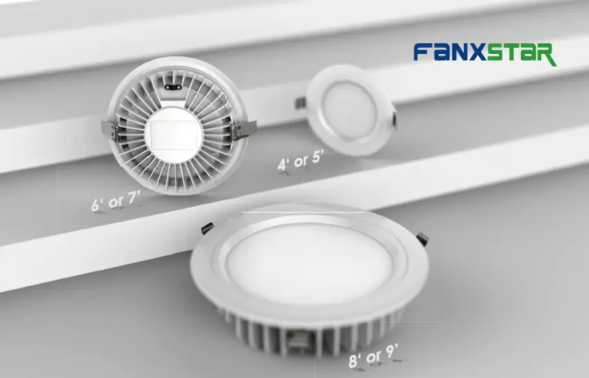 High Power LED Downlights: Brightness & Coverage