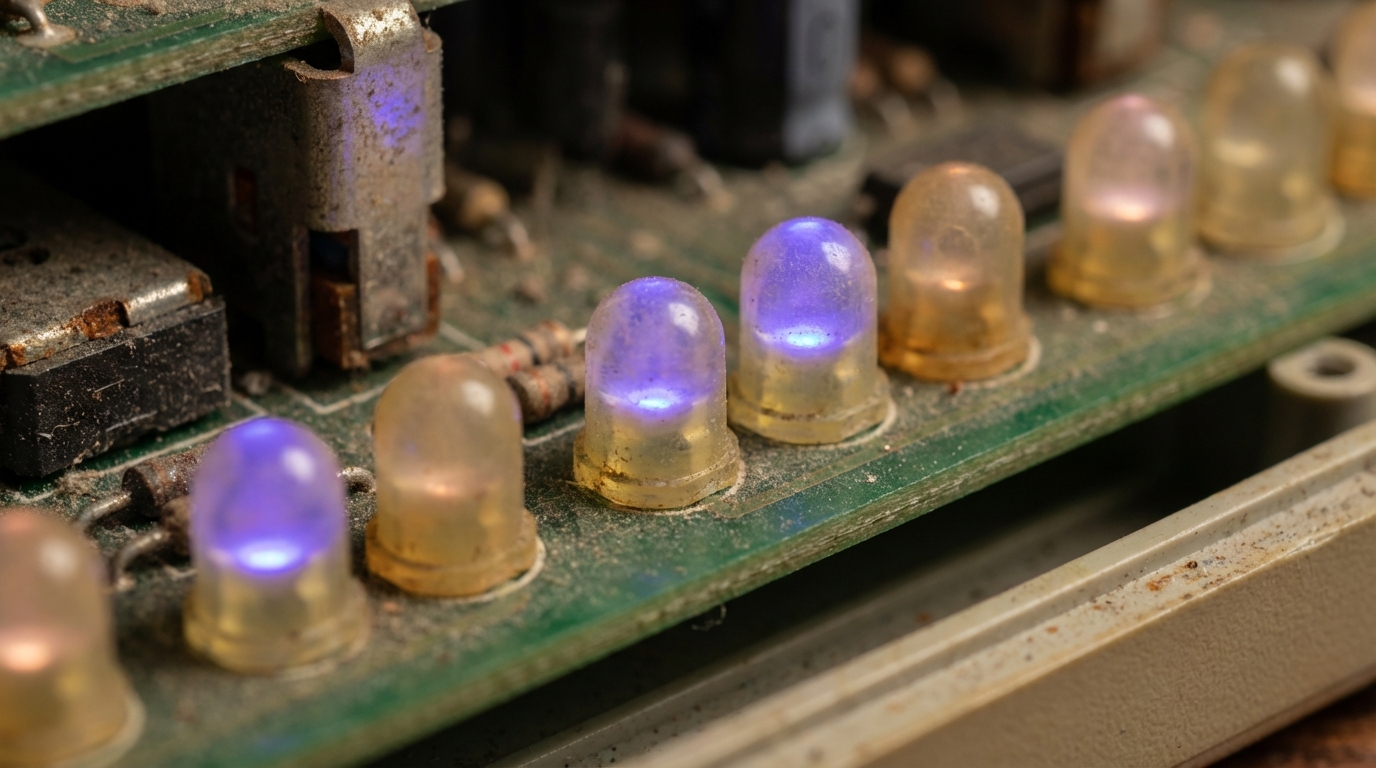 Color Shift: Why Do Some Old LEDs Turn Purple/Blue?