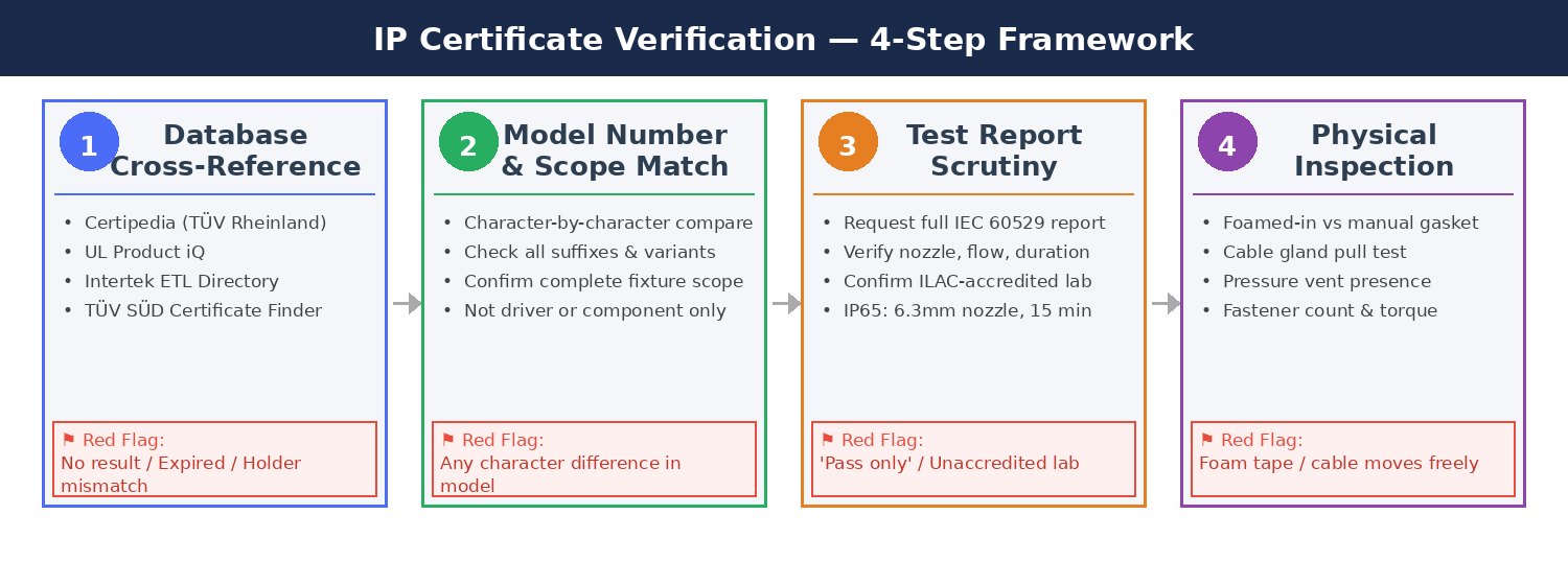 ip ratings verification framework